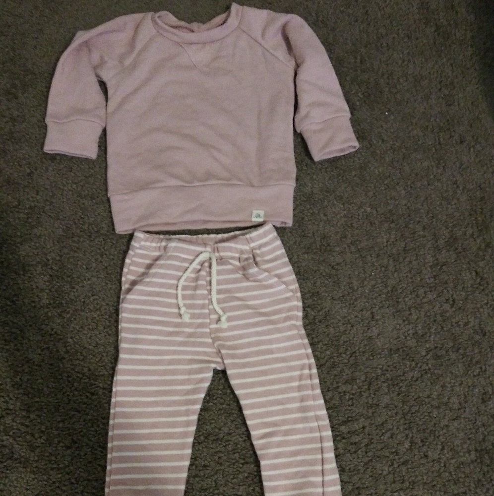 6-12 Month Crew Neck Sweatshirt & Skinny Joggers